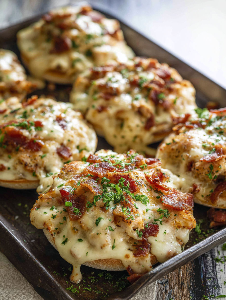 A tray of bacon and cheese stuffed muffins.