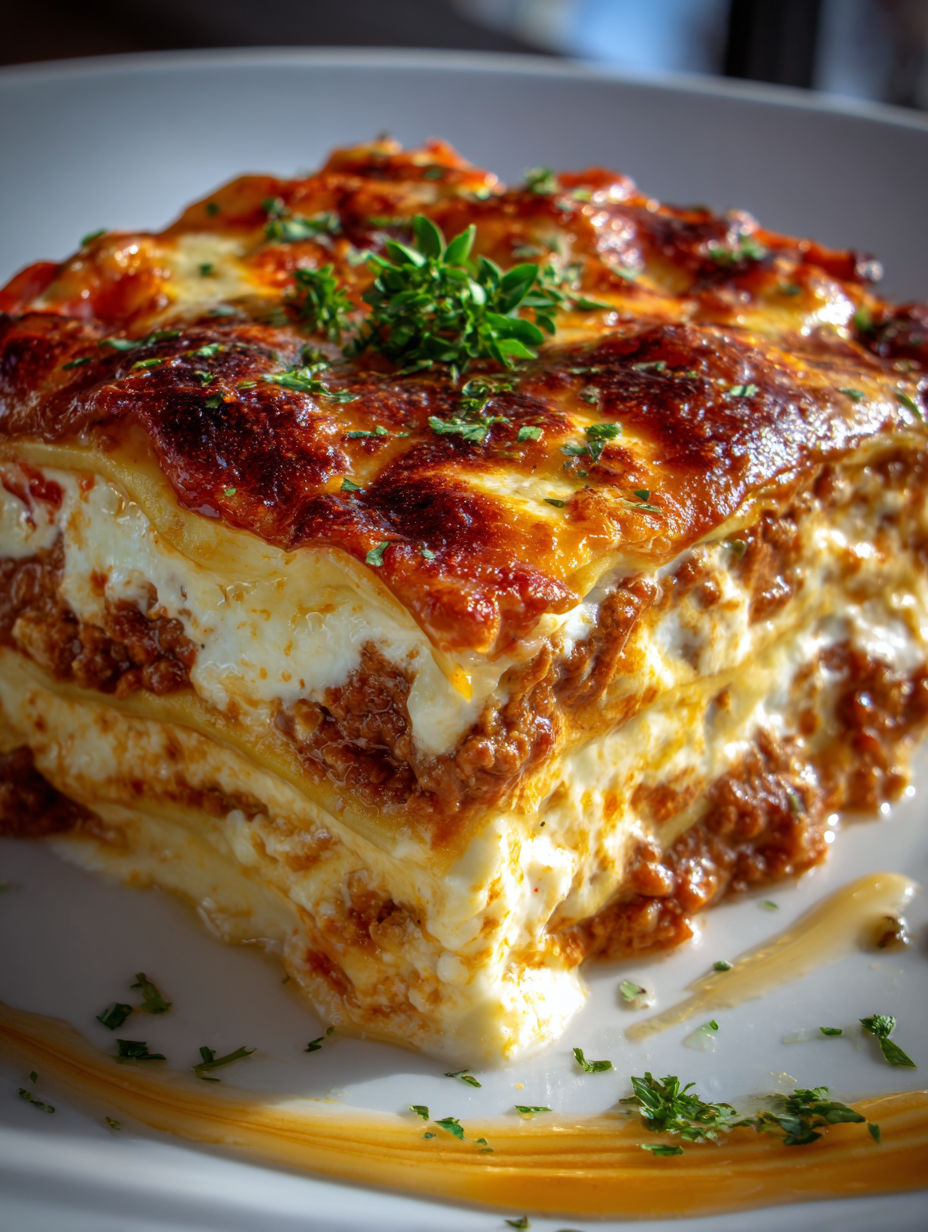 A slice of Million Dollar Lasagna.