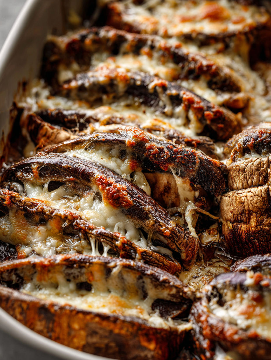 Scalloped Portobello Mushrooms.