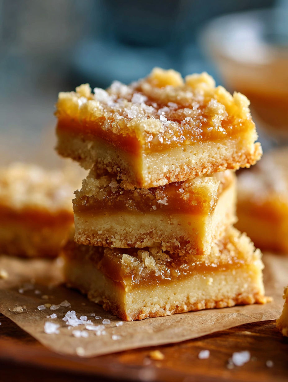 Salted caramel butter bars.