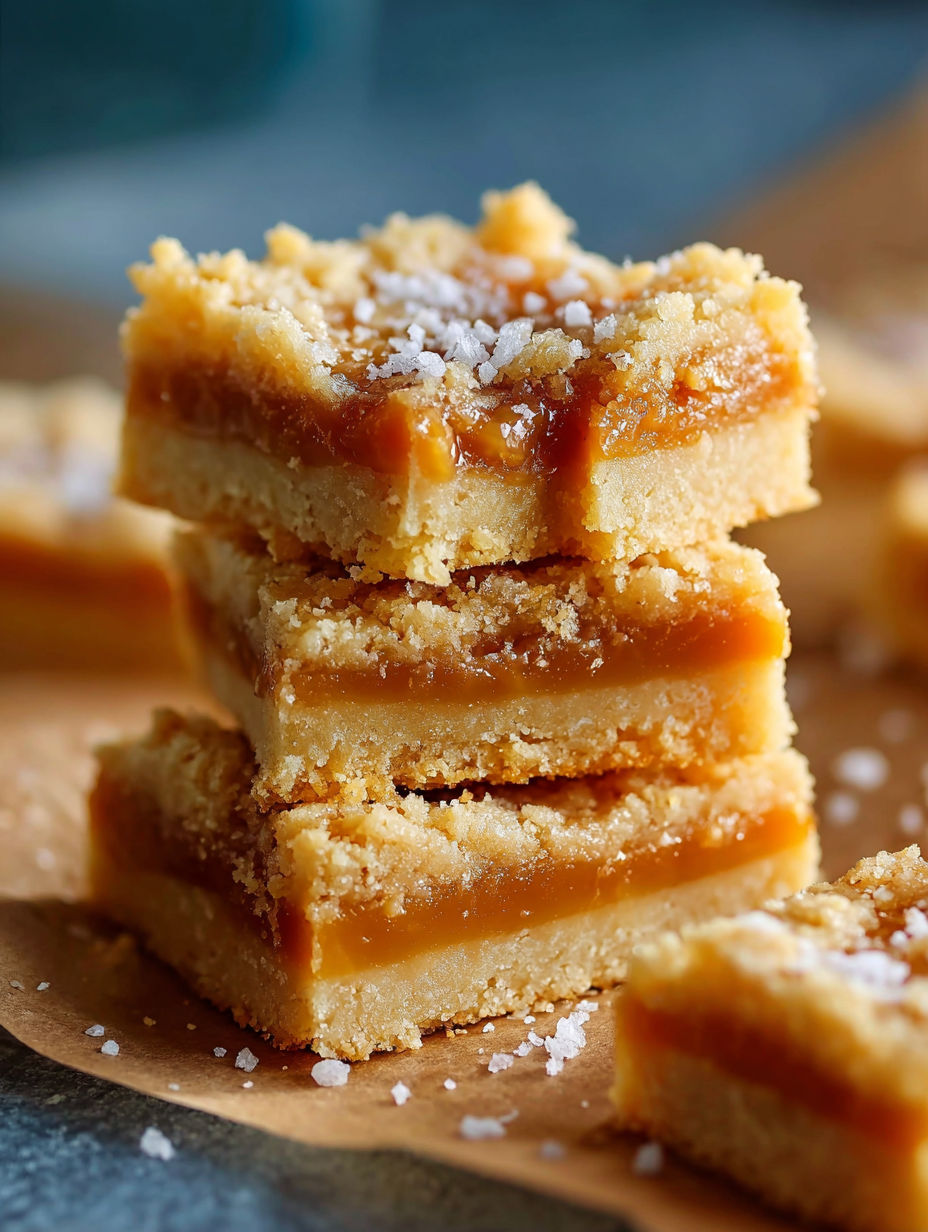 Salted caramel butter bars.