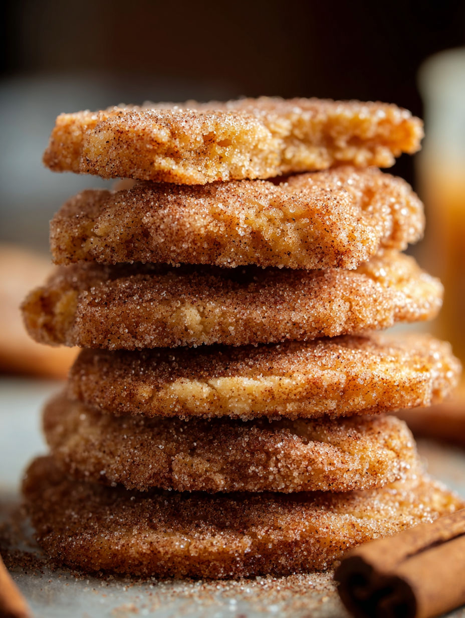 A stack of crispy cinnamon sugar bread bites.