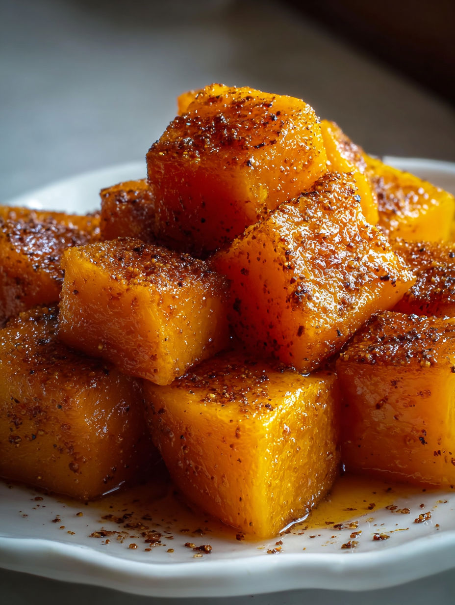 Brown sugar roasted butternut squash.