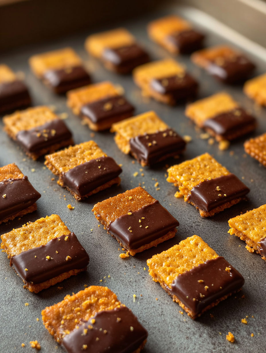 A tray of Cheez-It Butterfinger Bites.