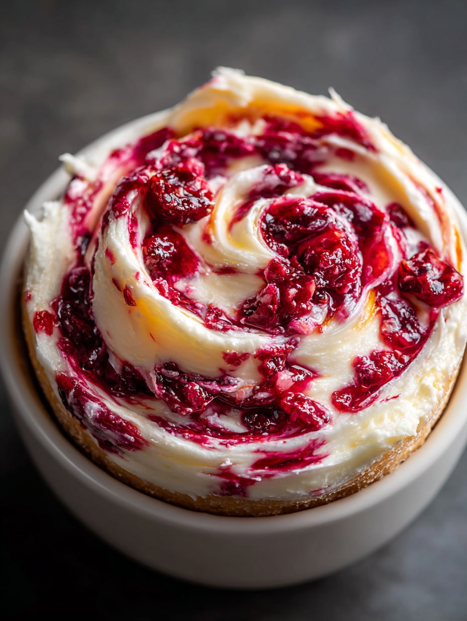 A bowl of Christmas Cranberry Honey Butter.