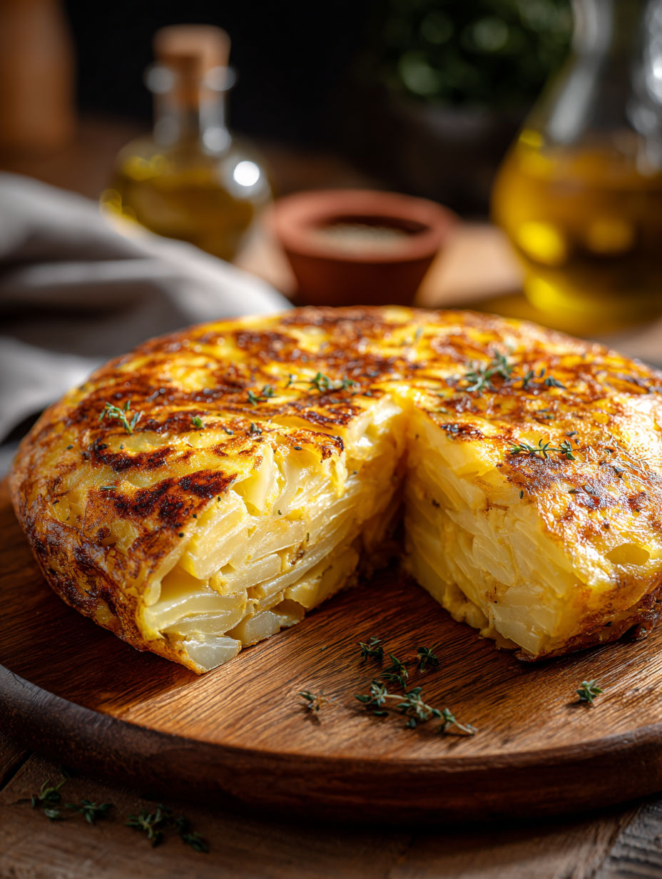 A slice of Spanish Tortilla Española.