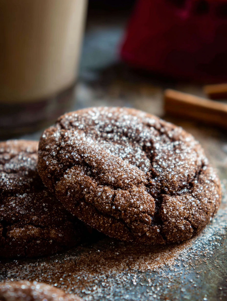 A plate of Mexican Hot Chocolate Cookies.