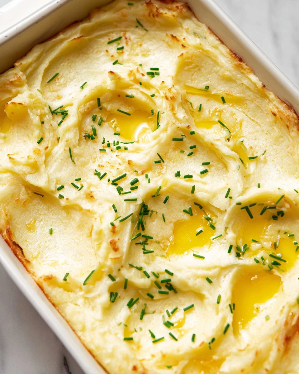 A white bowl filled with mashed potatoes.