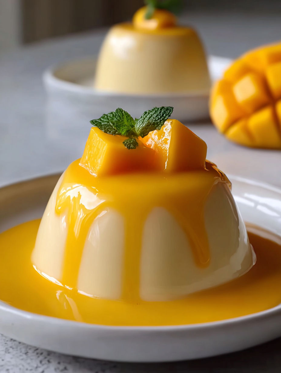 A white plate with a yellow dessert on it.