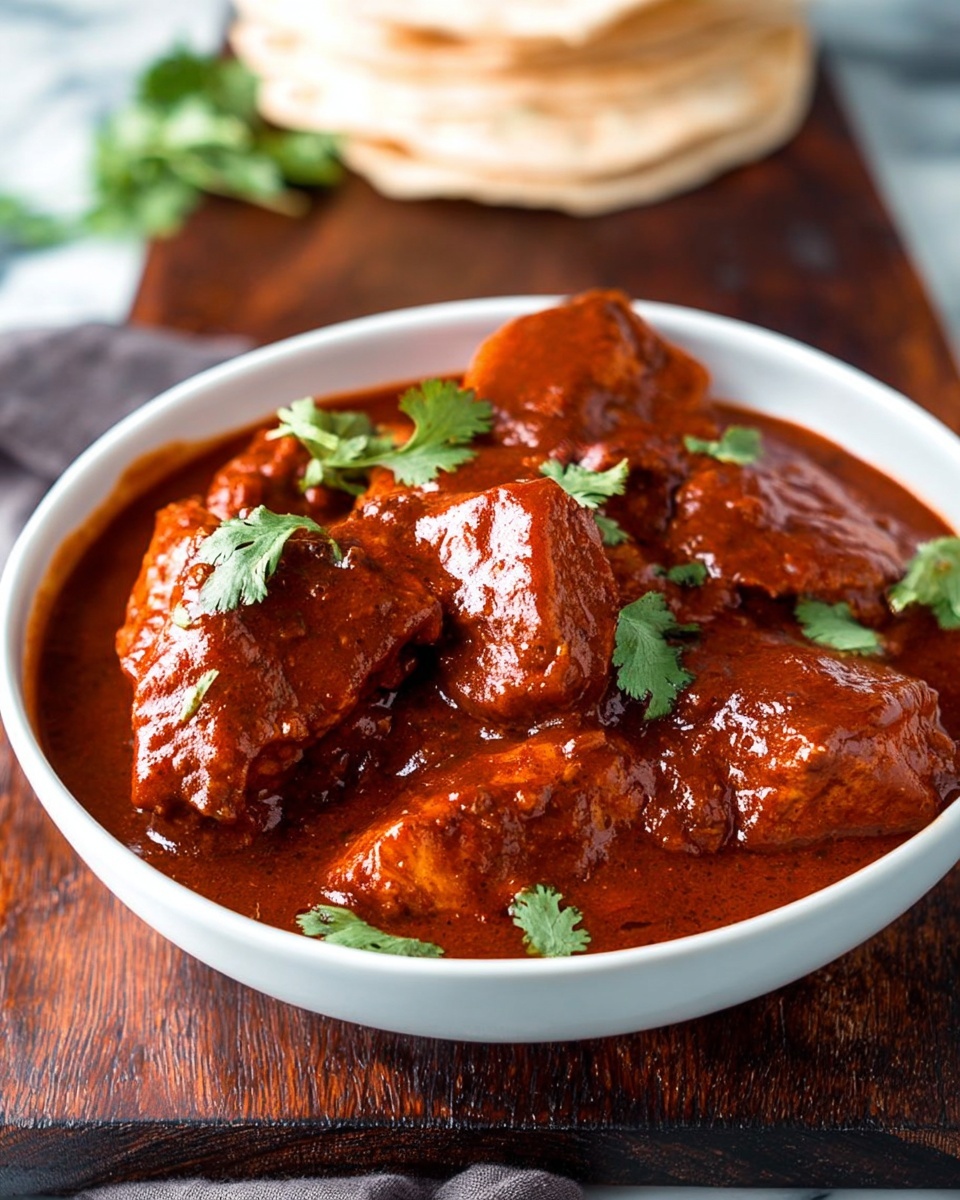 A bowl of Mexican chicken adobo.