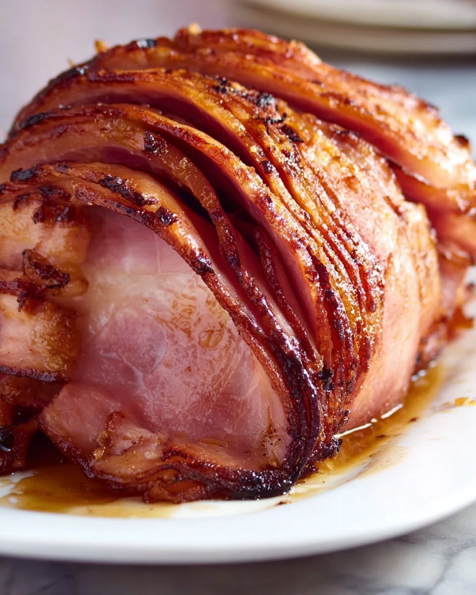 A pork roast with a thick layer of bacon wrapped around it.