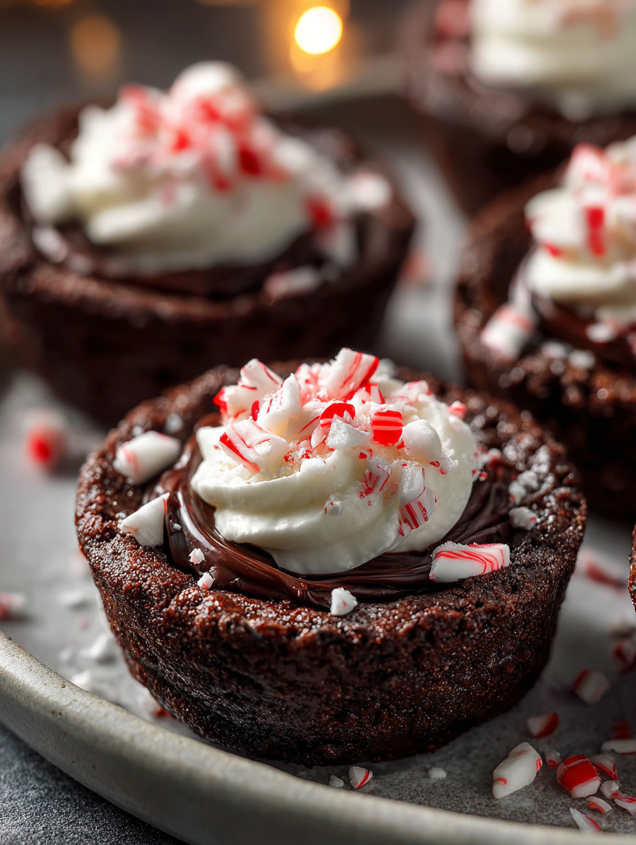 Chocolate Peppermint Cookie Cups.