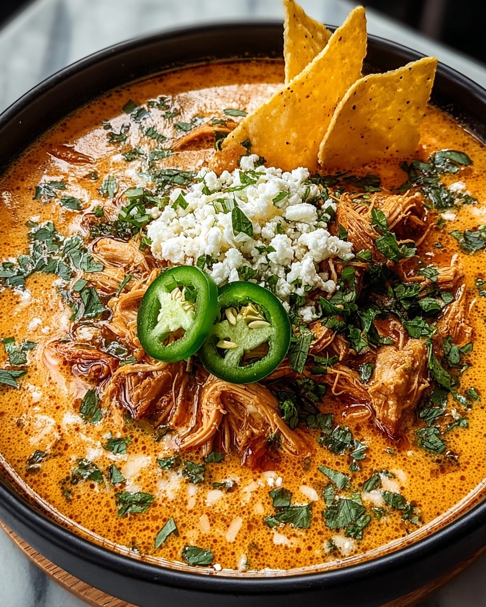 A bowl of creamy jalapeño white chicken chili.
