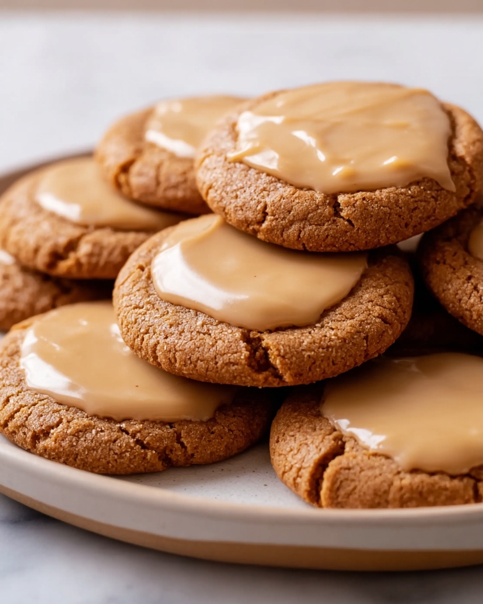 A plate of maple cookies.