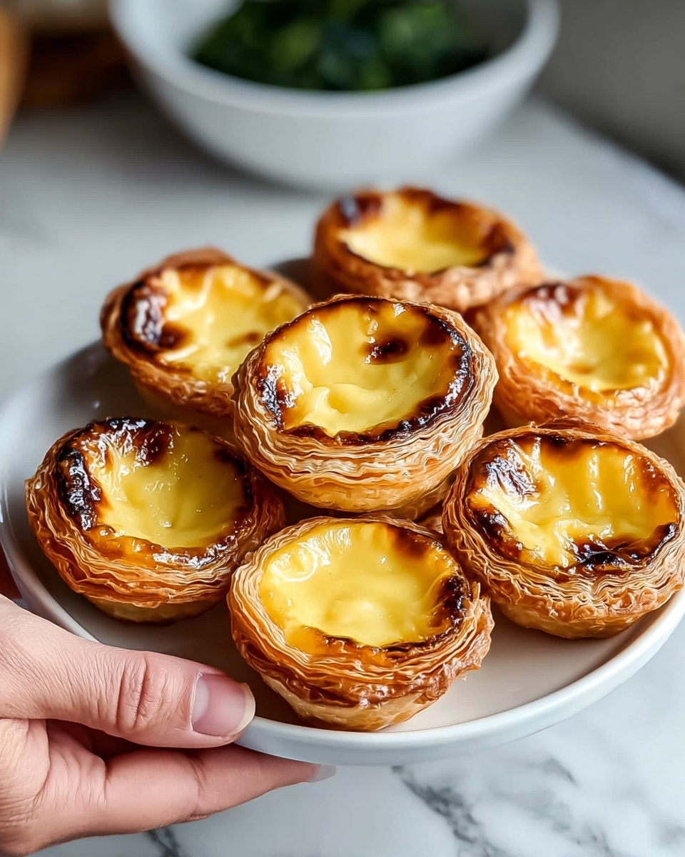 A plate of Pastel de Nata.