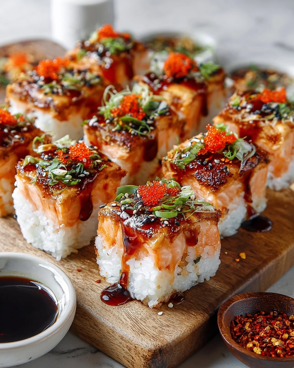 Spicy Salmon Sushi Bake.