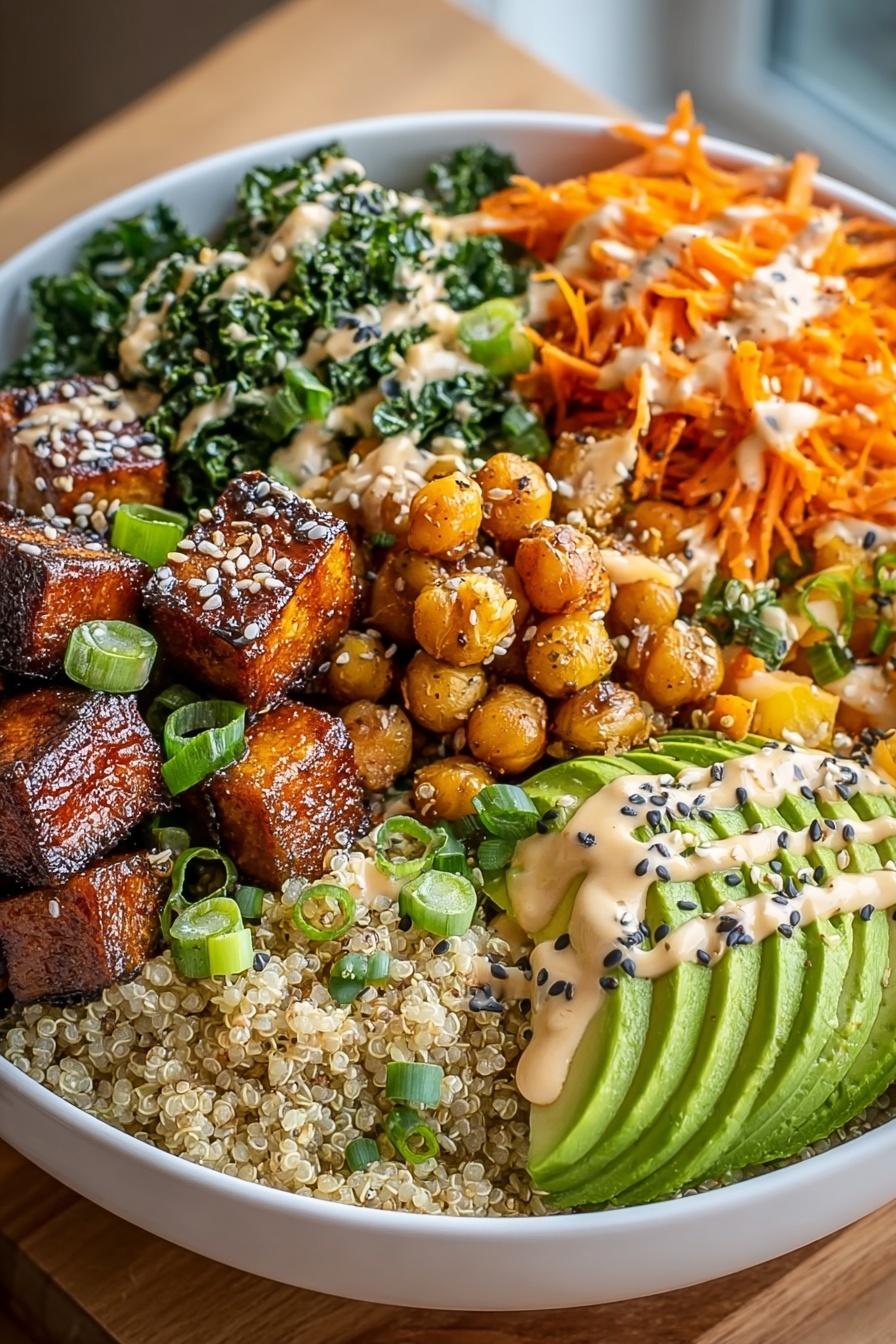 A bowl of food with a variety of ingredients.