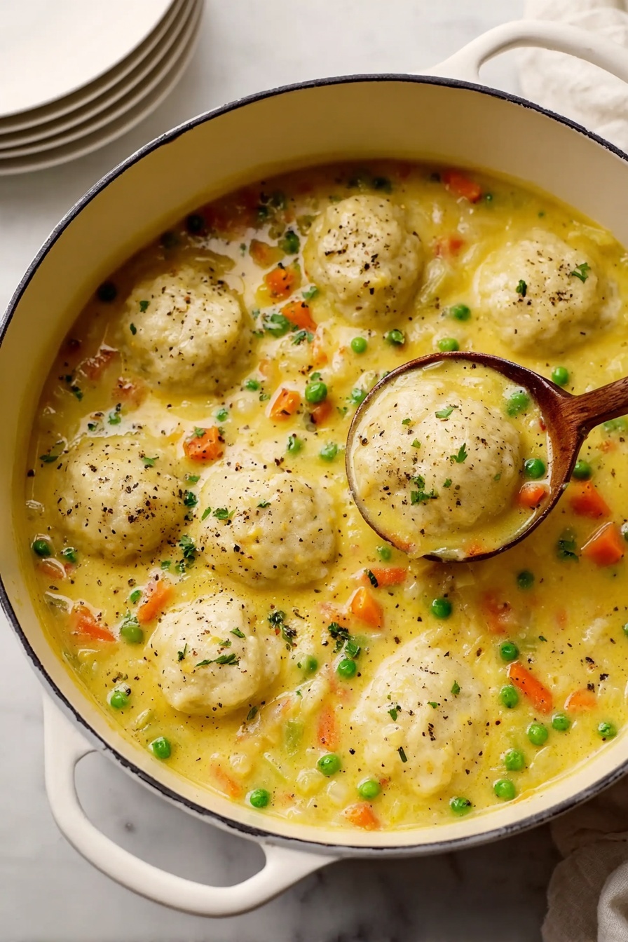 A bowl of soup with meatballs and peas.