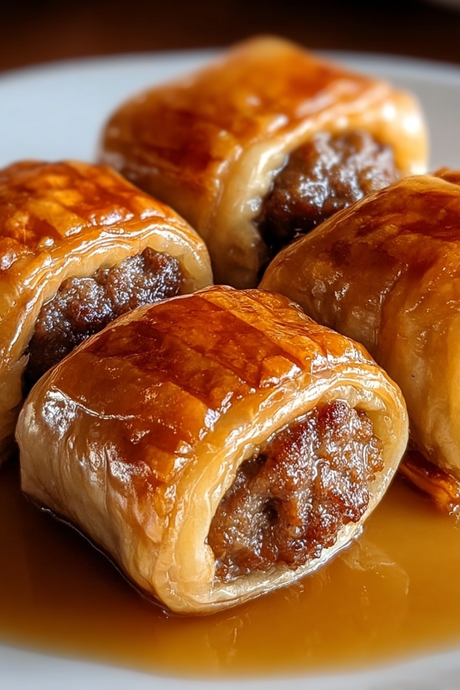 Sausage French Toast Roll-Ups.