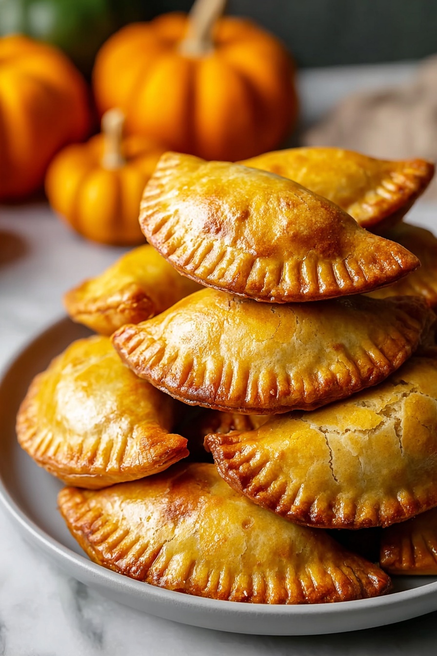 A stack of sweet pumpkin pastries.