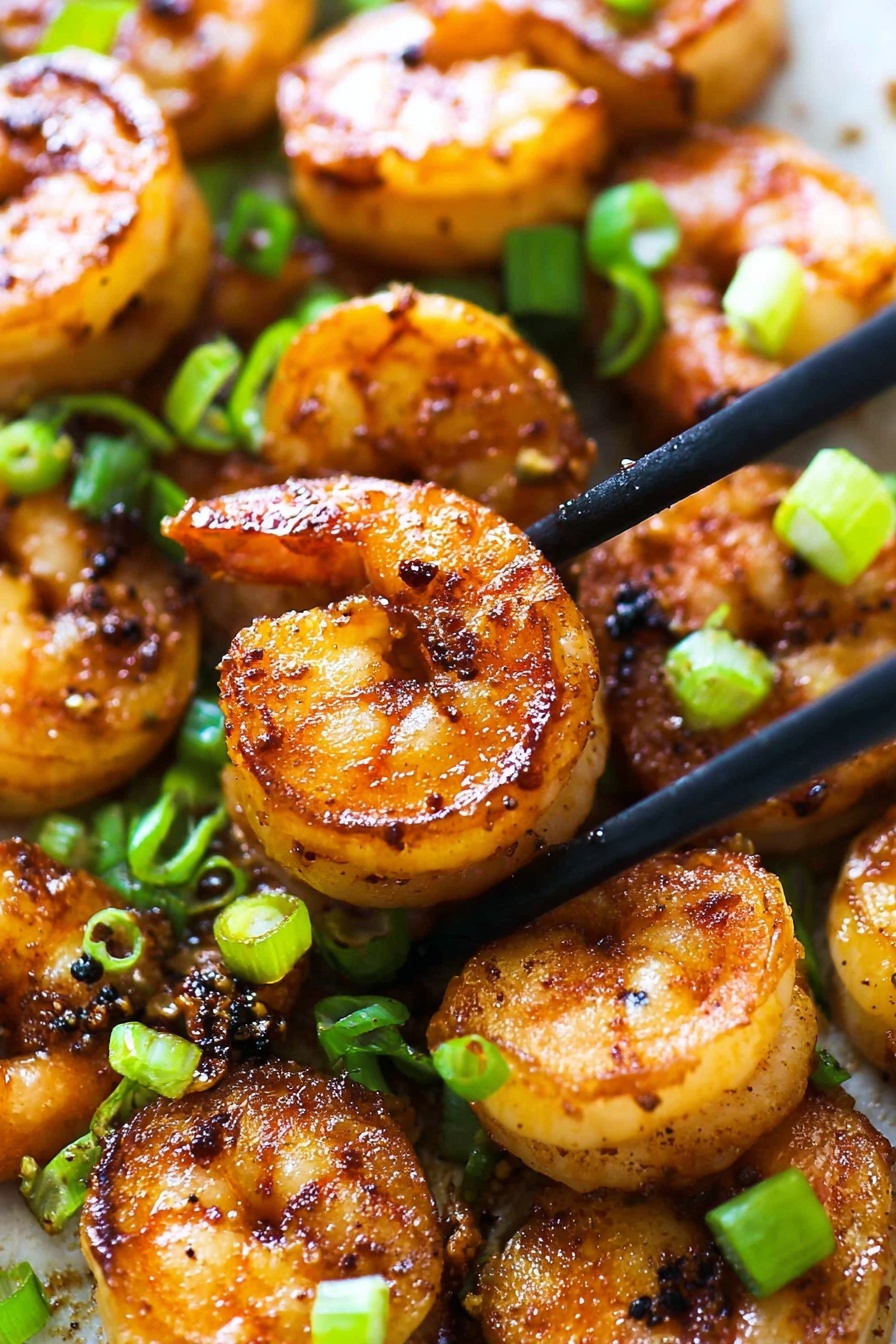 Peking Shrimp with Chopsticks.