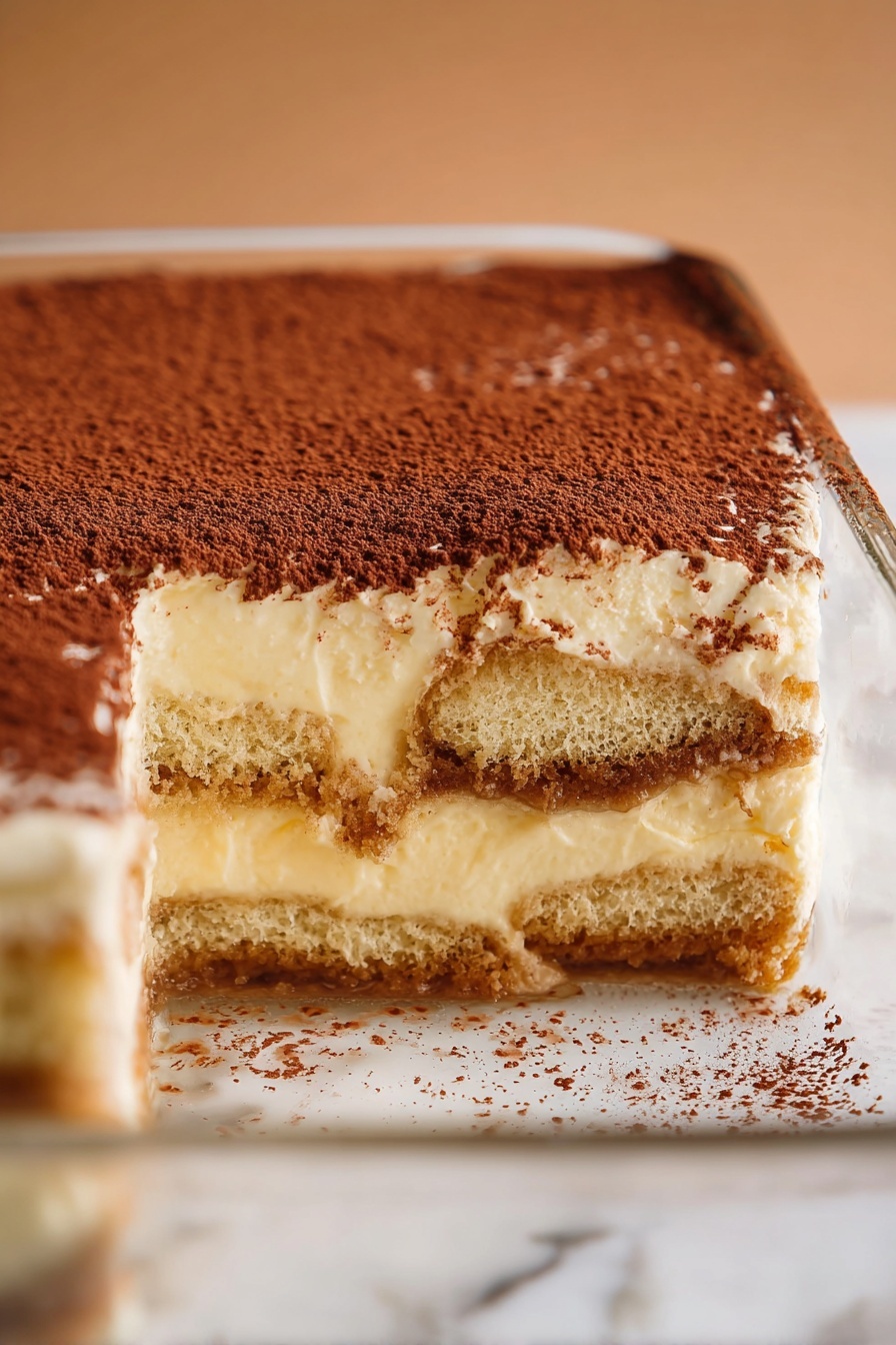 A slice of Italian Tiramisu.