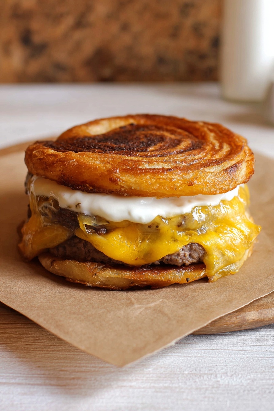 A burger with a fried egg on top.