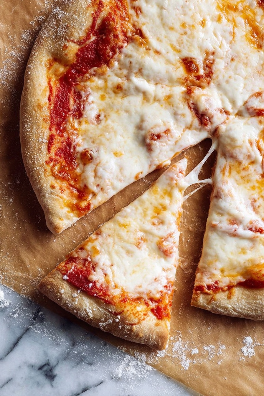A slice of pizza on a paper plate.