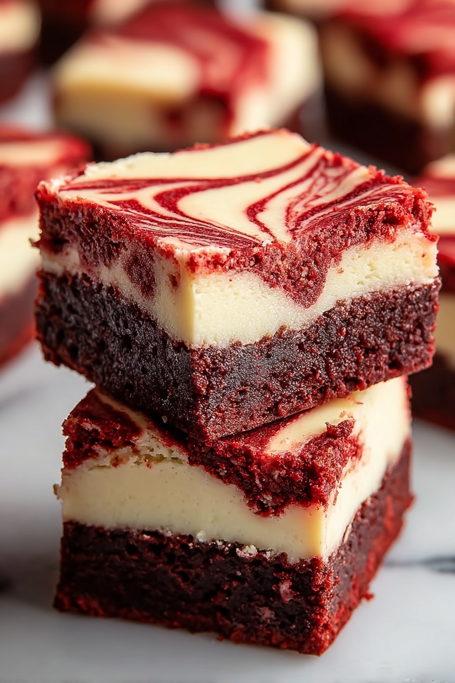 A slice of red velvet cheesecake.