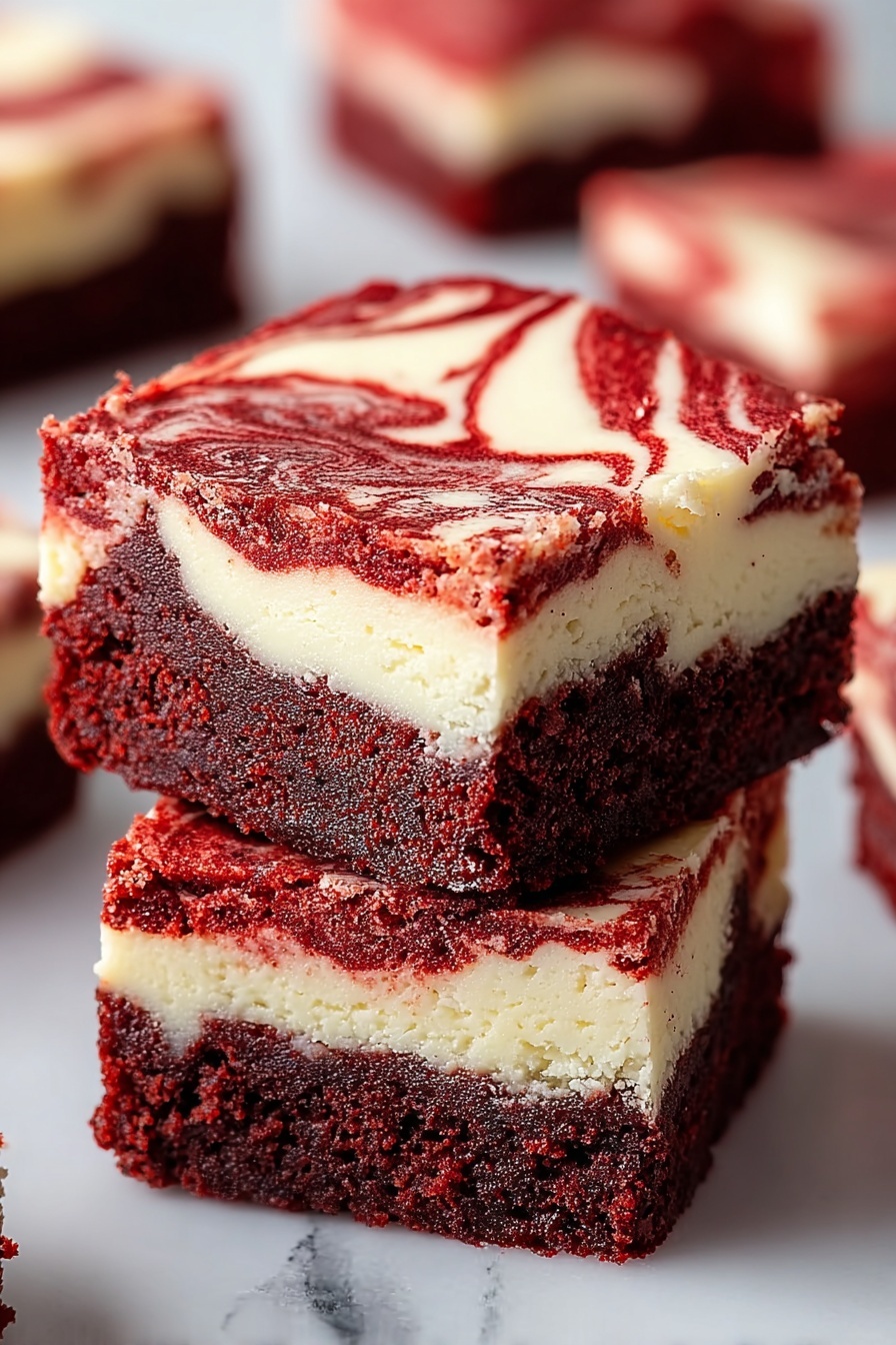 A slice of red velvet cheesecake.