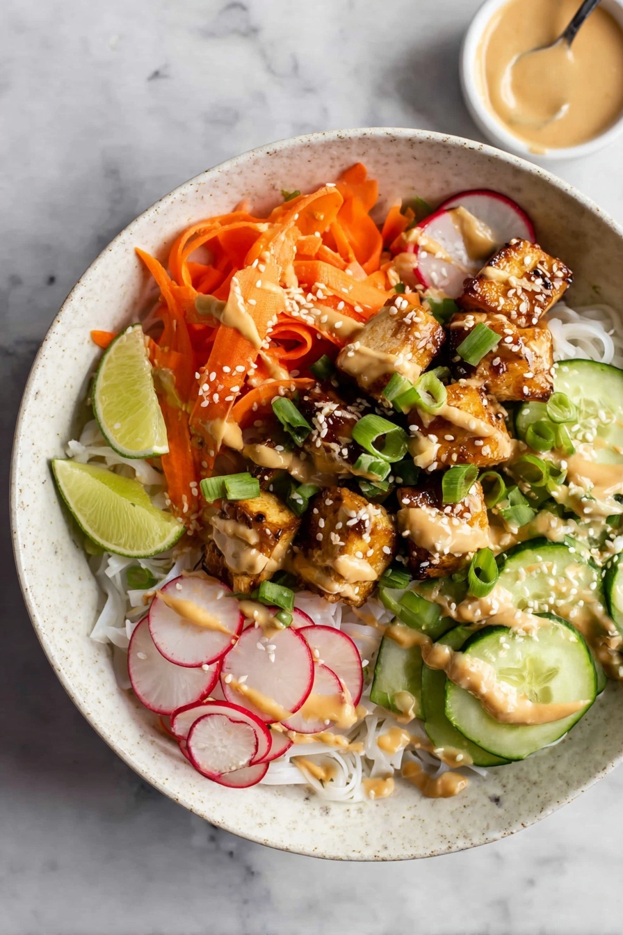 A bowl of food with noodles, vegetables, and meat.