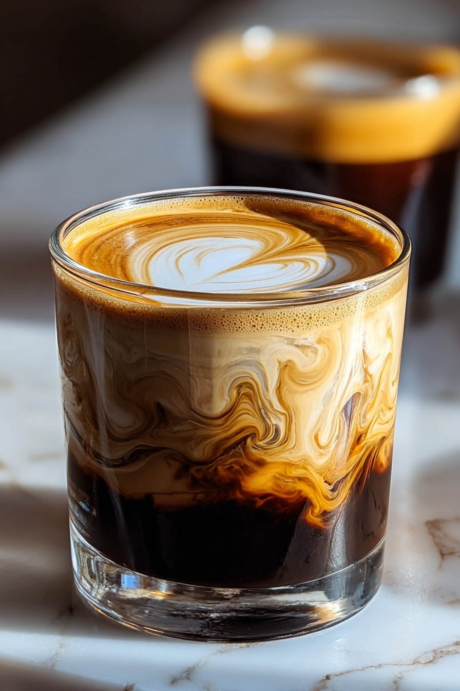 A glass of Maple Brown Butter Cold Brew.