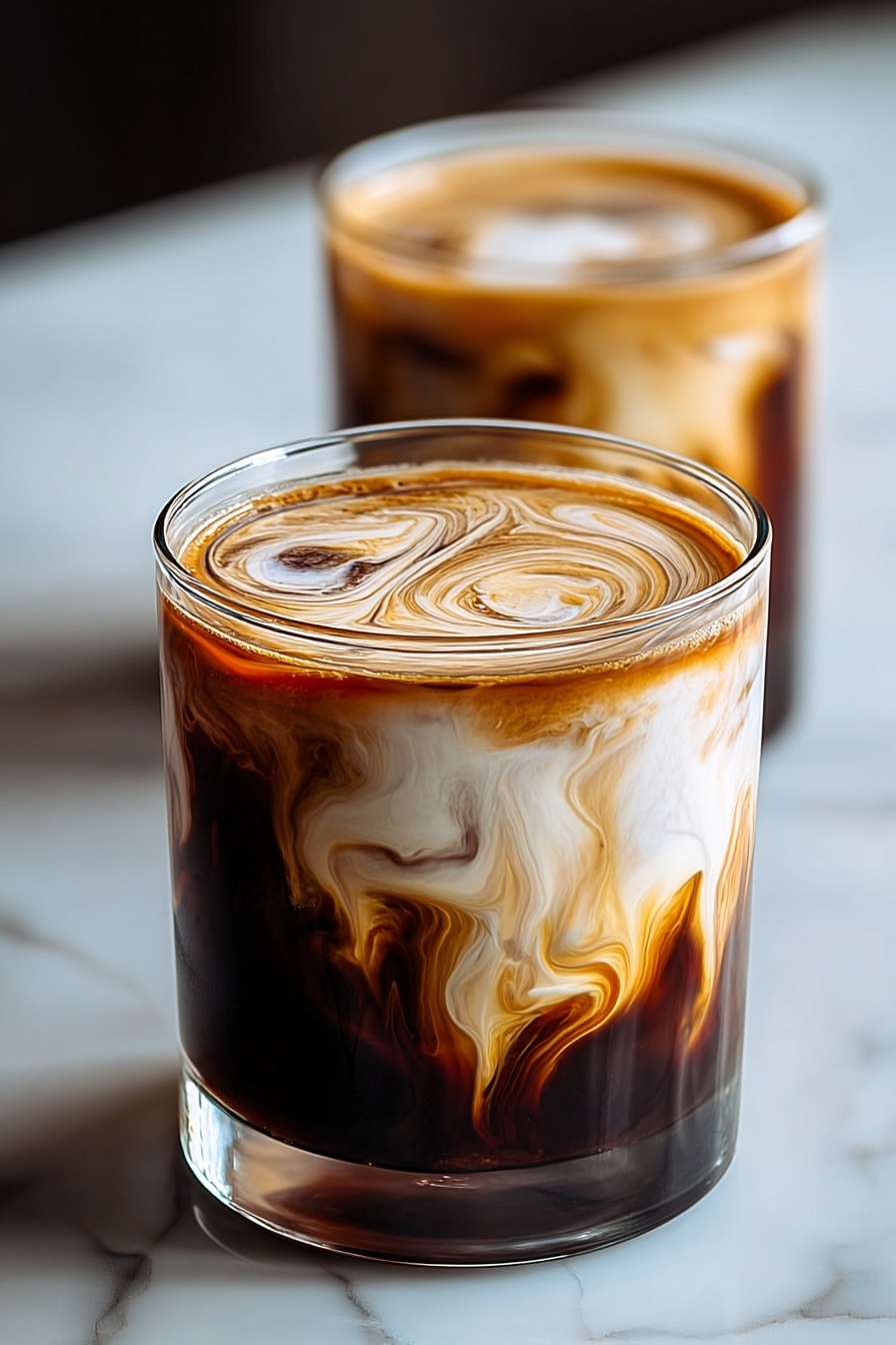 A glass of Maple Brown Butter Cold Brew.