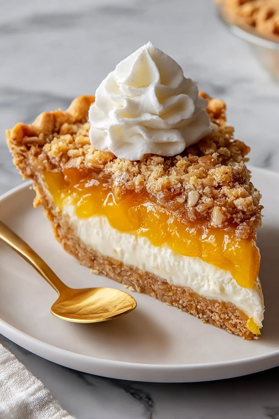 A slice of pumpkin crisp with oats.