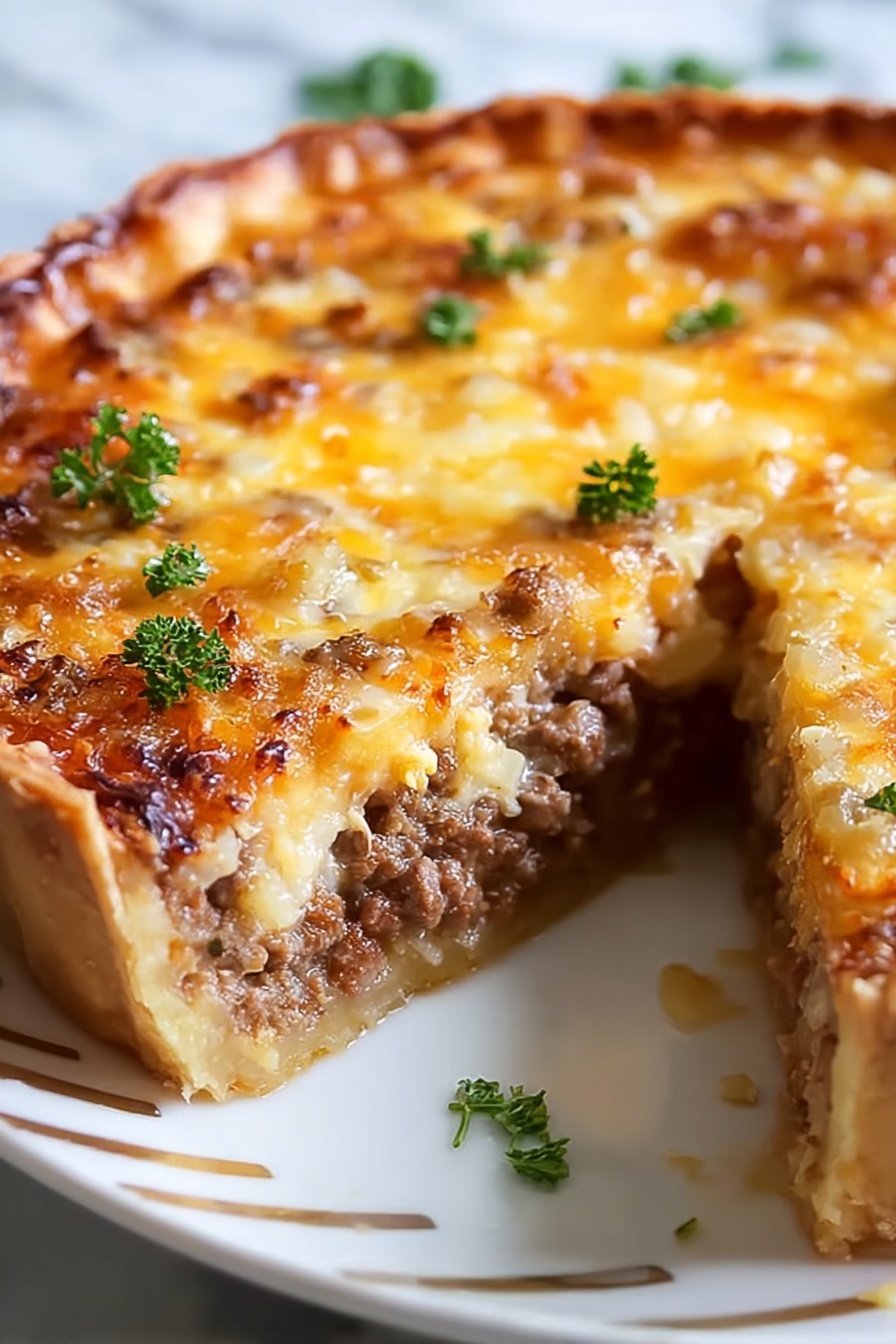 A slice of Monterey Sausage Pie.