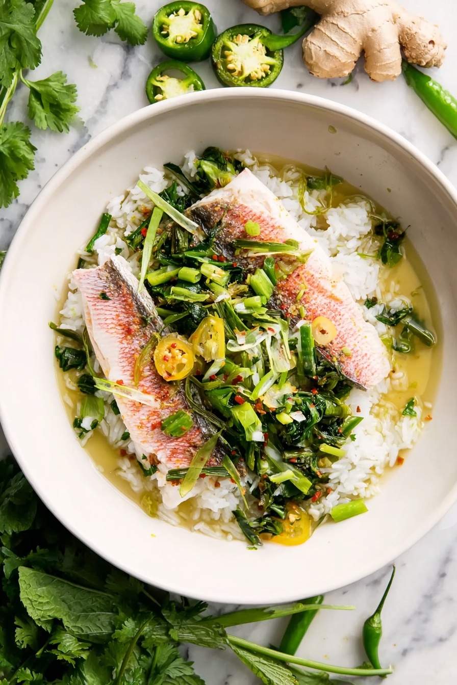 A bowl of fish and vegetables.