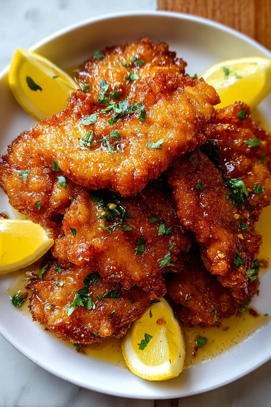 A plate of Sweet and Spicy Hot Honey Chicken.