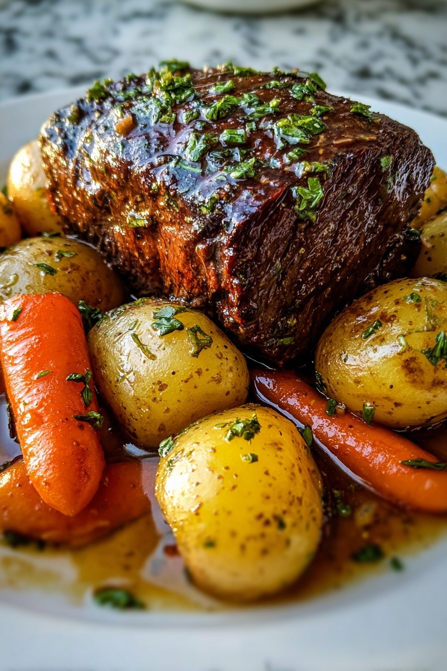 A plate of meat and potatoes.