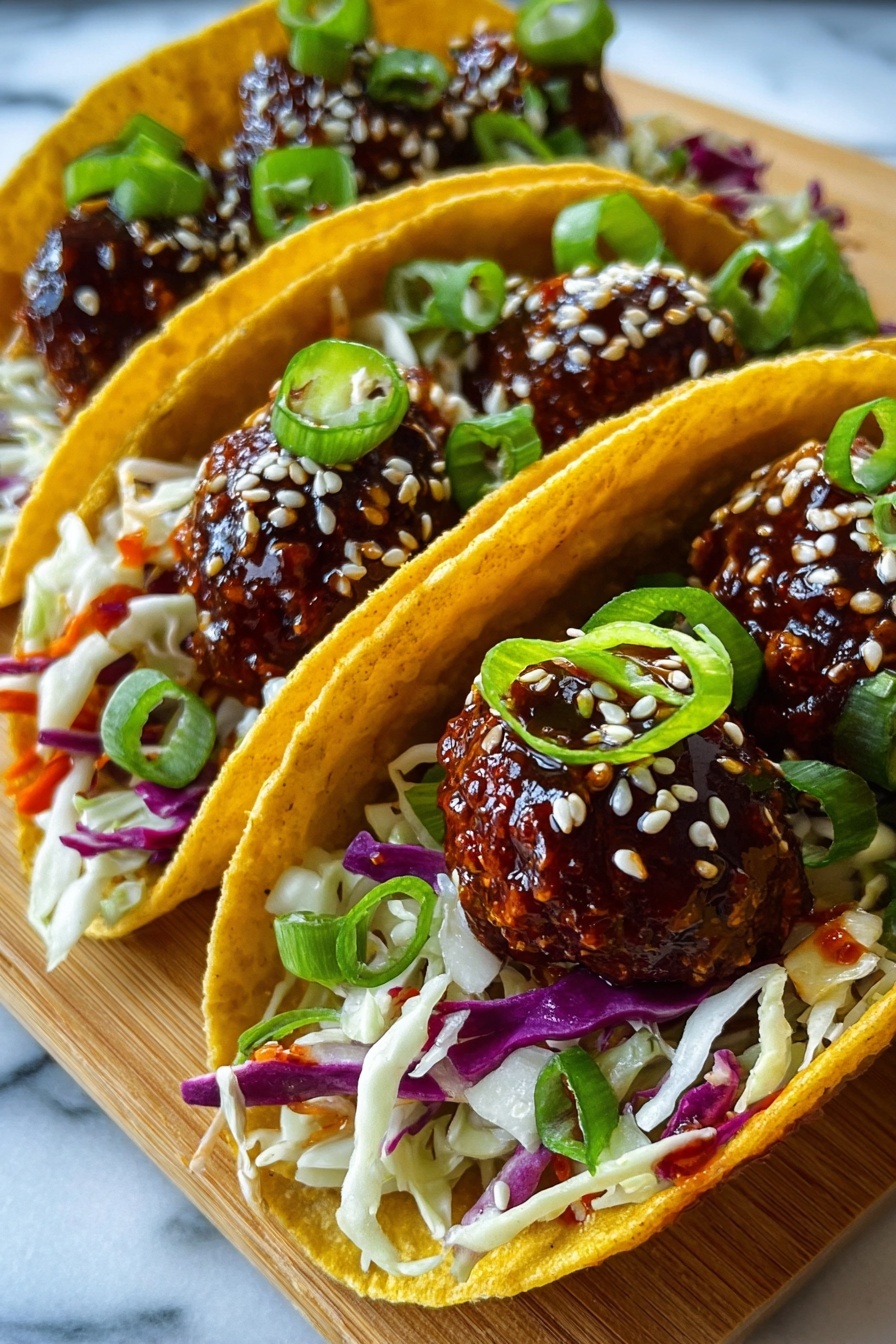 A plate of meatballs on a taco.