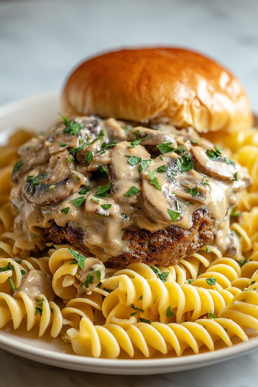 Hamburger Stroganoff.