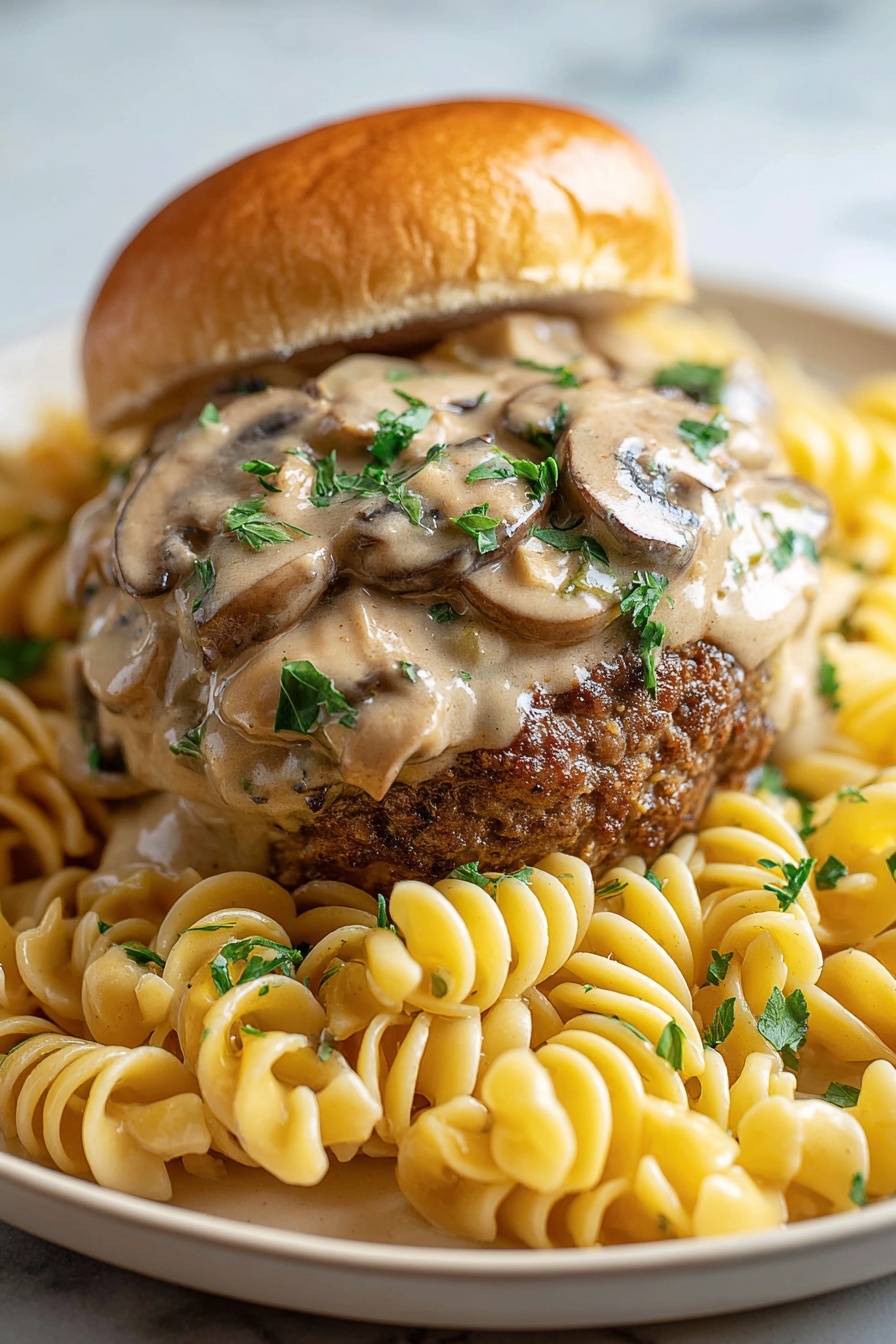 Hamburger Stroganoff.