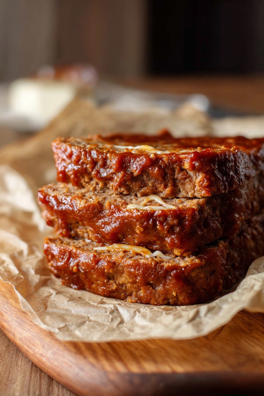 A piece of meat with cheese on top.