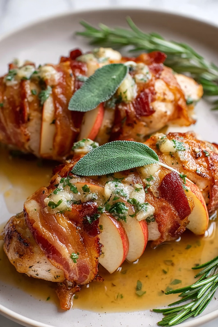 A piece of meat with bacon wrapped around it.