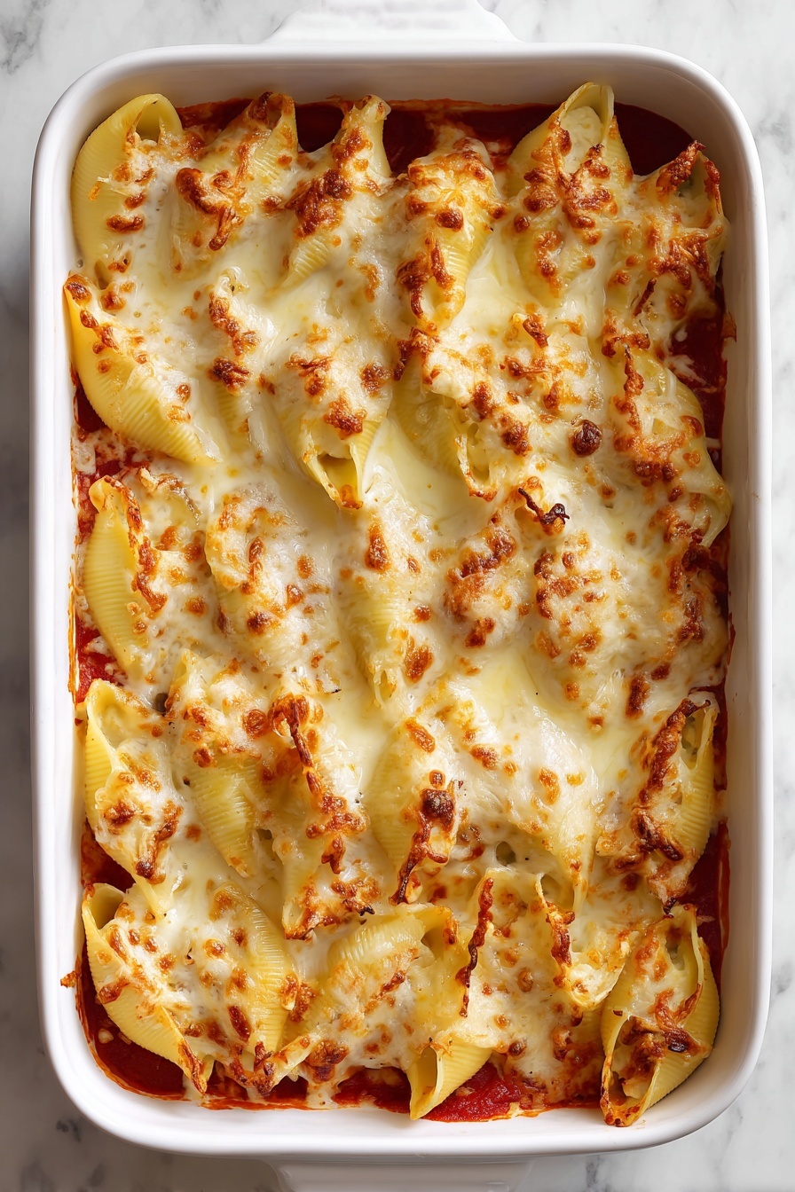 A dish of Marry Me Stuffed Shells.