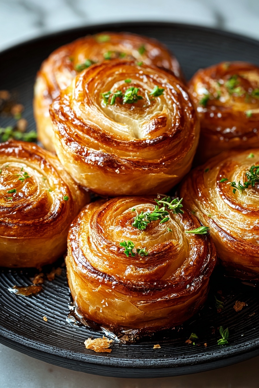 Three cheesymite scrolls on a plate.