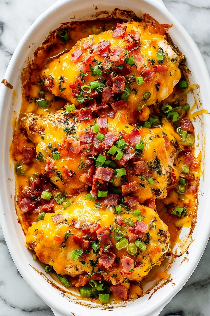 A dish of crack chicken with bacon and cheese.