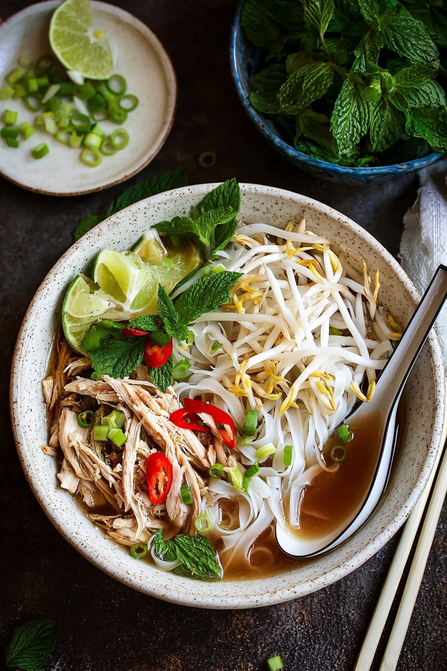 A bowl of soup with noodles, meat, and vegetables.
