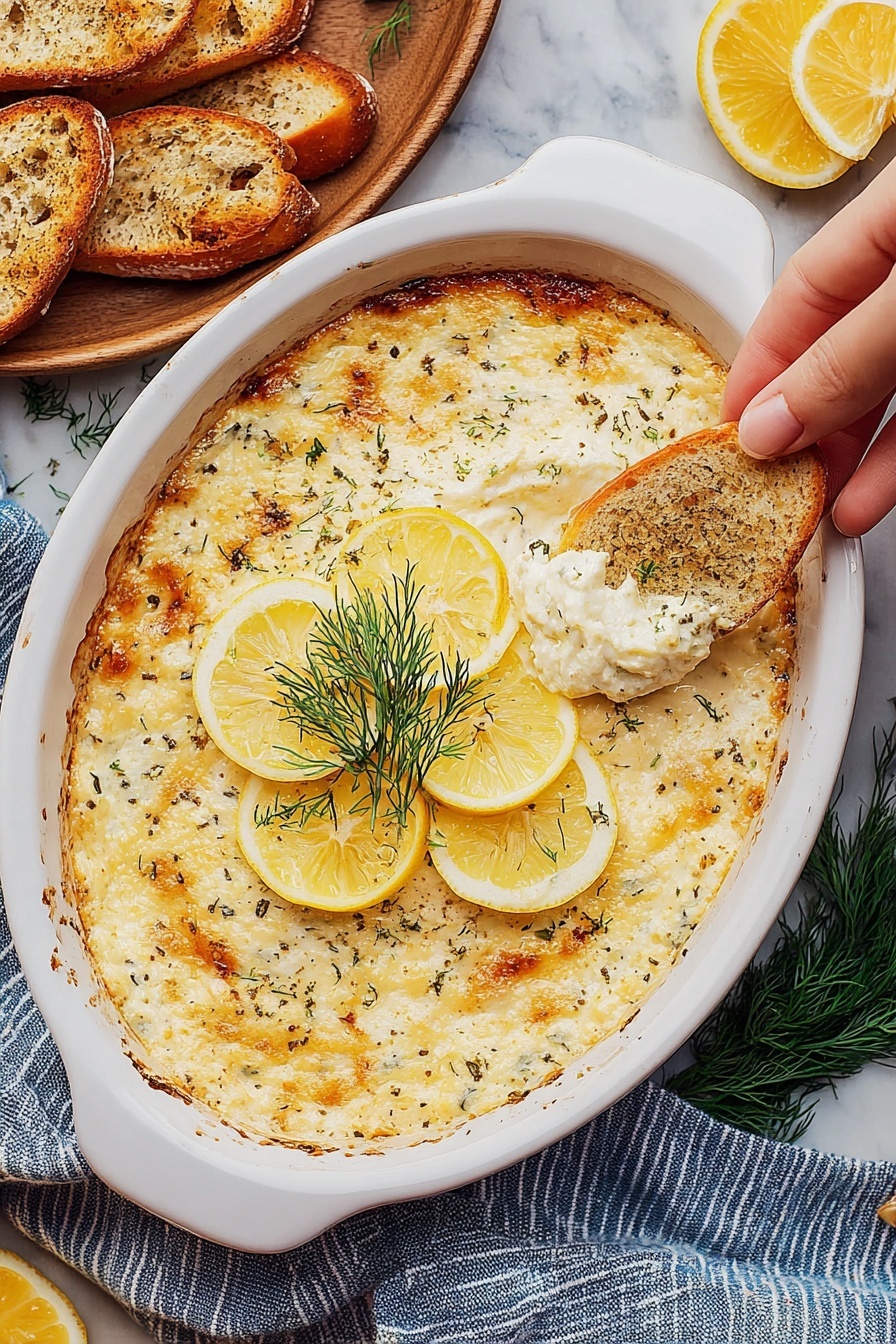 A bowl of food with a lemon wedge on top.