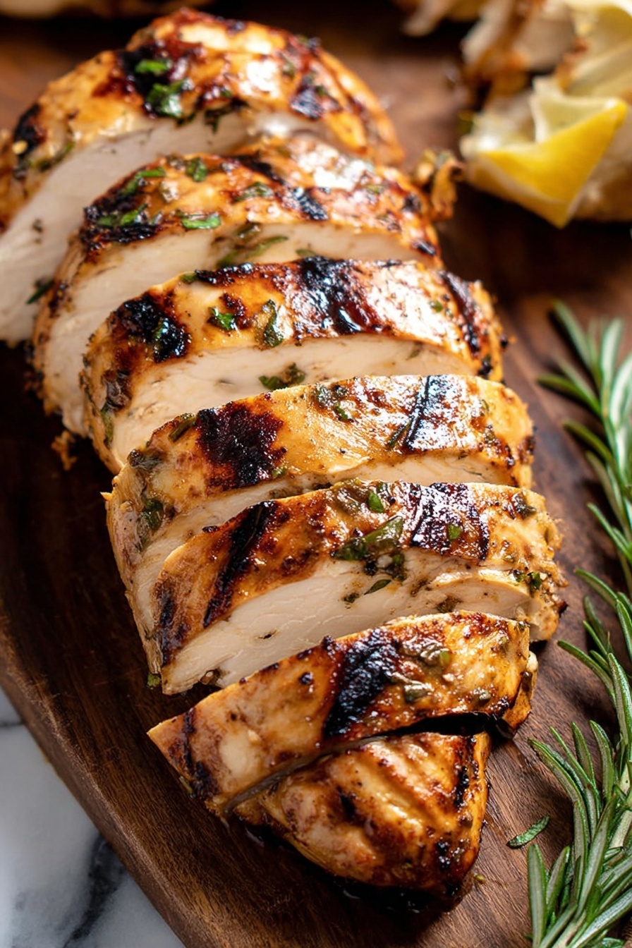 A piece of chicken with a marinade of balsamic chicken.