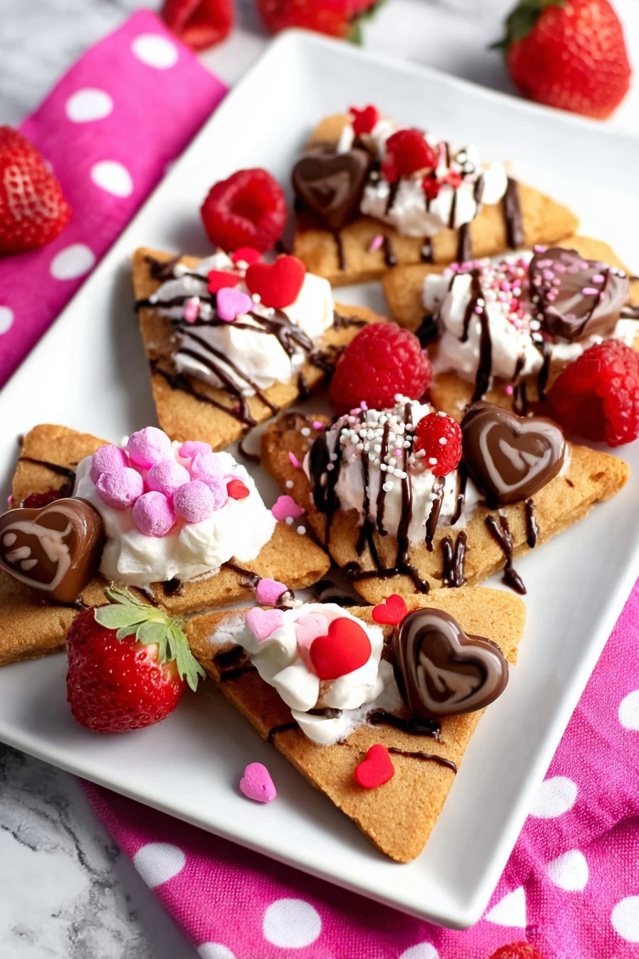 A plate of food with chocolate, strawberries, and whipped cream.